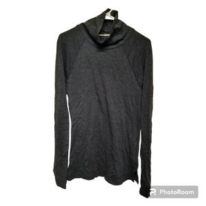 SMARTWOOL (Women's XL) Long Sleeve Base Layer Shirt Gray/Black